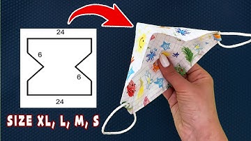 Very fast and easy! Mask in 5 minutes |3D Face mask with filter pocket and nose wire