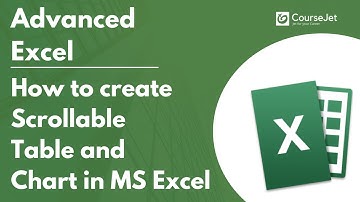How to create Scrollable Table and Chart in MS Excel | Advanced Excel Tutorial | Lec - 21