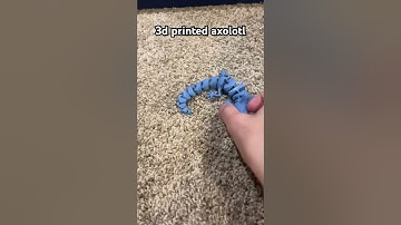 3d printed axolotl! #3dprinting #axolotl