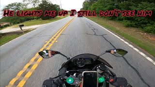 I got pulled over on my brothers motorcycle!!