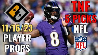 PRIZEPICKS THURSDAY NIGHT FOOTBALL RAVENS BENGALS 11/16 CORE PLAYER PROPS!!