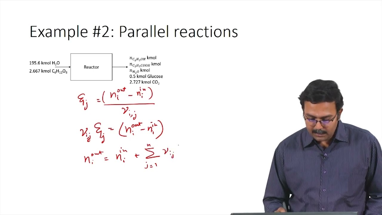 Material Balance Calculations for Single Units with Multiple Reactions - Part 2