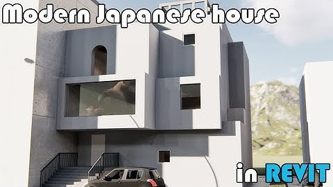 Timelapse Revit: modern Japanese house (Quick modelling)