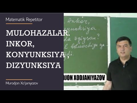 Video: Algebrada diszyunksiya nima?