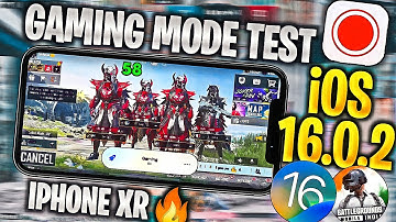 IPHONE XR iOS 16.0.2 BGMI/PUBG GAMING MODE TEST WITH SCREEN RECORDING 2022🔥•BGMI HEATING,LAG TEST