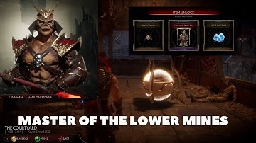 Mortal Kombat 11 - New Shao Kahn Krypt event, unlocking the "Master of the Lower Mines" Skin.