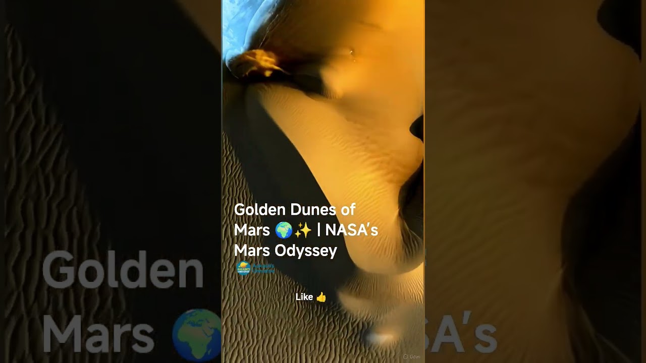 Golden Dunes of Mars 🌍✨ | NASA’s Mars Odyssey