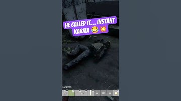 He CALLED It… Instant Karma 😂💥 #dayz #shorts #viral #gaming #dayzgamers #console #trending #pc