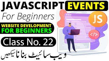 Events in JavaScript | JavaScript Course for Beginners in Urdu Hindi 2023