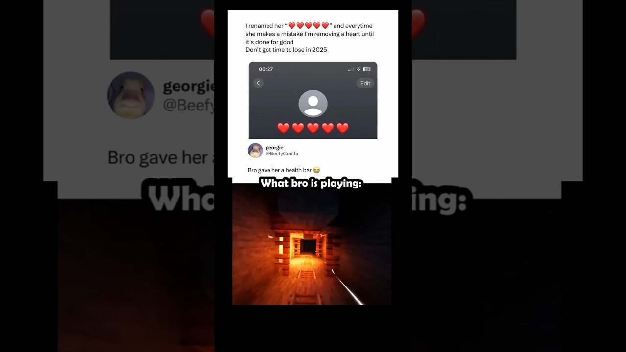 Bro gave her a health bar 💀 