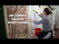 How to REMOVE WALLPAPER AND PAINT | Without steamer