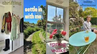 two weeks in my life || settling down || lots of chats, buttercup flower fields and thrift hauls