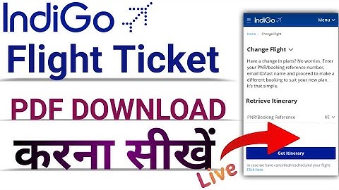 how to print indigo ticket with pnr, indigo flight ka ticket kaise download kare