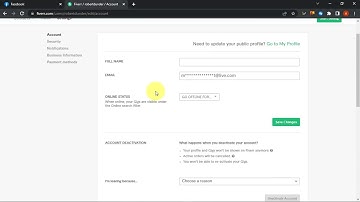 How To Deactivate or Delete Fiverr Account