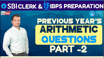 SBI Clerk Pre, IBPS 2018 | Previous Year