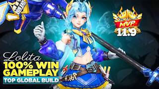 Lolita Top Global Build 100% Win| Lolita  Gameplay 2026 |Lolita Best Build & Emblems