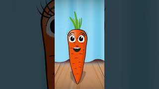 Морковка. Песня про овощи. Обучающий мультфильм про овощи. &quot;Учим овощи&quot;#shorts