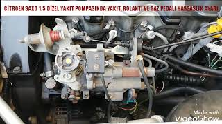 Ci̇troen Saxo Mazot Pompa Ayari,Rolanti̇ Ve Gaz Tel, Pedal Ayari