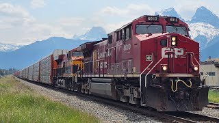 CPKC Autorack-Stack Train, Canmore, AB, 6/24/25