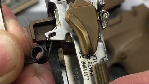 SIG Sauer P320 trigger bar spring removal / reassembly. EASY WAY!