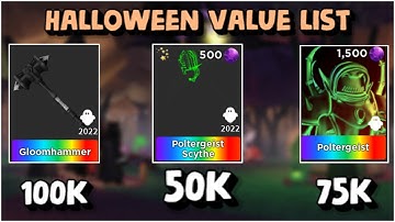 New Value List Halloween Items In Survive The Killer | Roblox