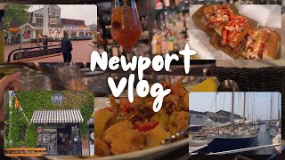 Couple VLOG Lobster rolls Cafe Sail boats Mansion Newport Rhode Island ENG