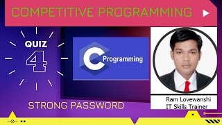 Strong password Creation Using C [Competitive Programming]