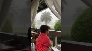 Ураган в Тайланде. Амина сильно испугалась