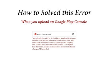 How to Solve android:exported error in android studio