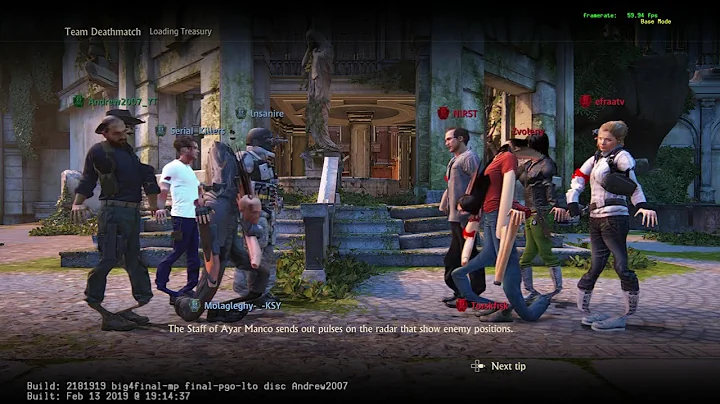 PS4/PS5 - Uncharted 4 1.33 Full Developer Debug Menu Online (Demo)