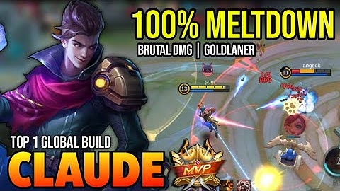 CLAUDE BEST BUILD 2022 | BUILD TOP 1 GLOBAL CLAUDE GAMEPLAY | MOBILE LEGENDS✓