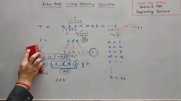 Rabin Karp Algorithm for String Matching, Rabin-Karp String Matching