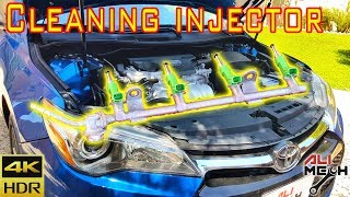 TOYOTA CAMRY 2015-2017 Fuel injector cleaning | Cheapest way of cleaning Fuel injector  | ALIMECH screenshot 3