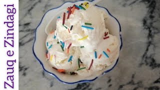 Homemade vanilla ice cream with only 3 ingredients//Vanilla Ice Cream ?