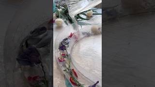 Epoxy Resin Idea. Flowers Frame.
