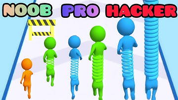 NOOB vs PRO vs HACKER in Toy Spring Man