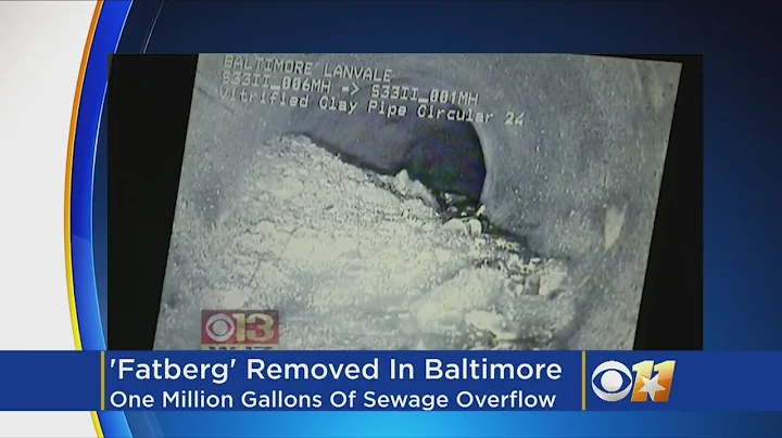 Baltimore Workers Remove “Fatberg” Of Grease From Sewer Pipe