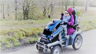 Tramper all-terrain mobility scooter at Ladybower Reservoir