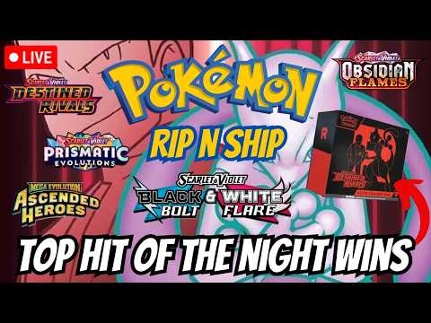 LIVE Pokemon RIP N SHIP! HIT OF THE NIGHT WINS DR ETB!