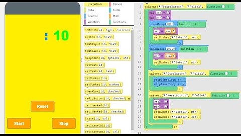 How To Make A Stopwatch With code.org