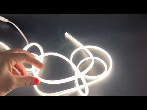 Warm White COB LED Strip 220V 240V Neon Flex 3000K 288 LEDs/m IP67 with UK Plug