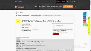 Gcu Unv 504 Full Course Latest 2018 Homework Joy