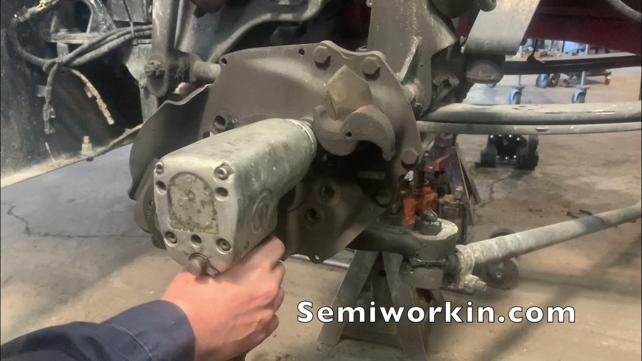 Peterbilt Steer Axle Repair King Pin Replacement YouTube