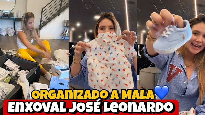 Virgínia organiza  Mala de José Leonardo e mostra parte do enxoval