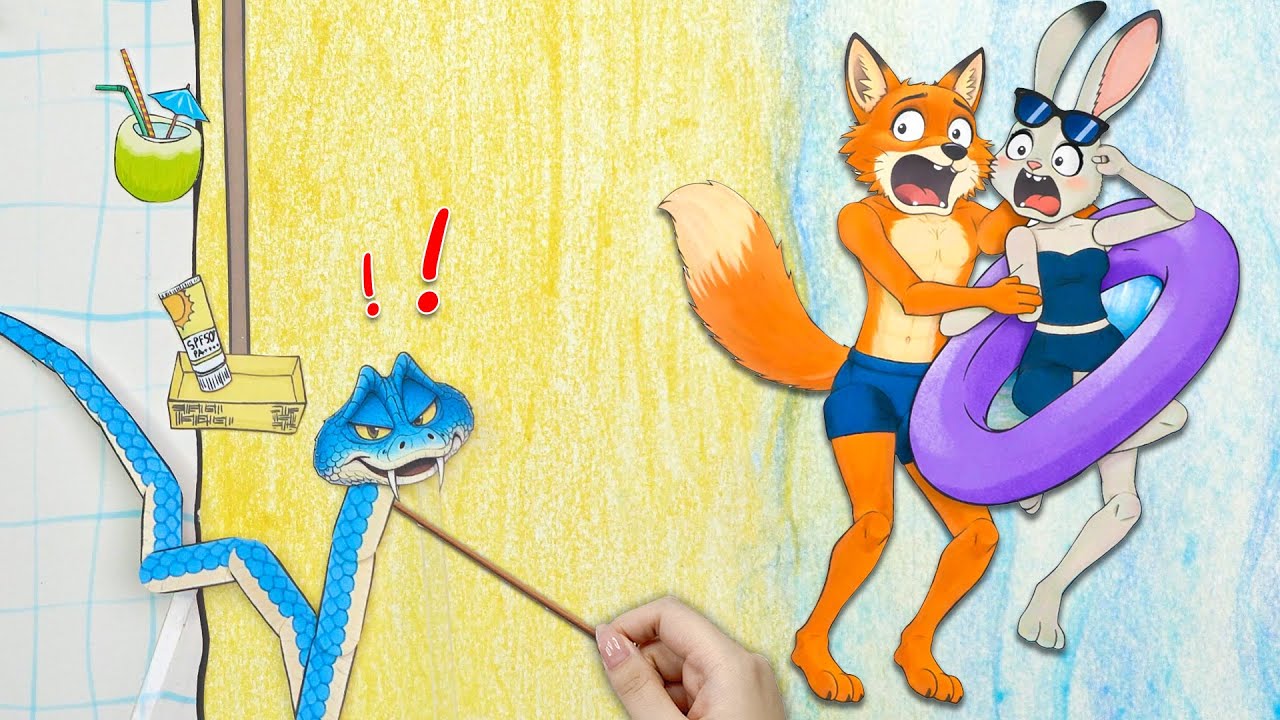 Бумажная кукла из «Зверополиса 2» | Спасение любви Ника и Джуди (официальный музыкальный клип)