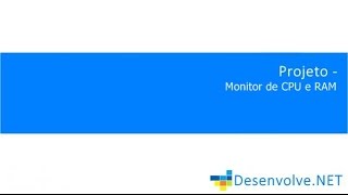 Monitorar uso de CPU e RAM VB.NET