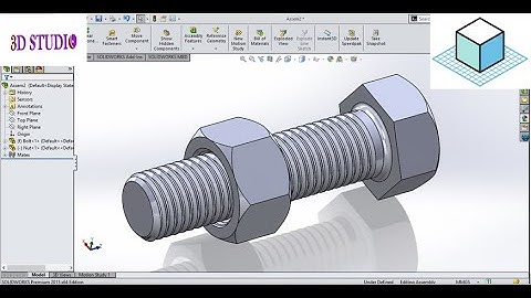 SolidWorks Tutorial #17 Exercise | Bolt and Nut