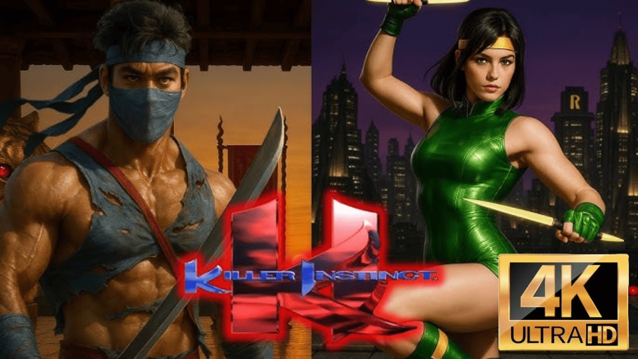 Killer Instinct (1994) – All Characters Remastered in 4K 60FPS with AI  | Sem Comentários.