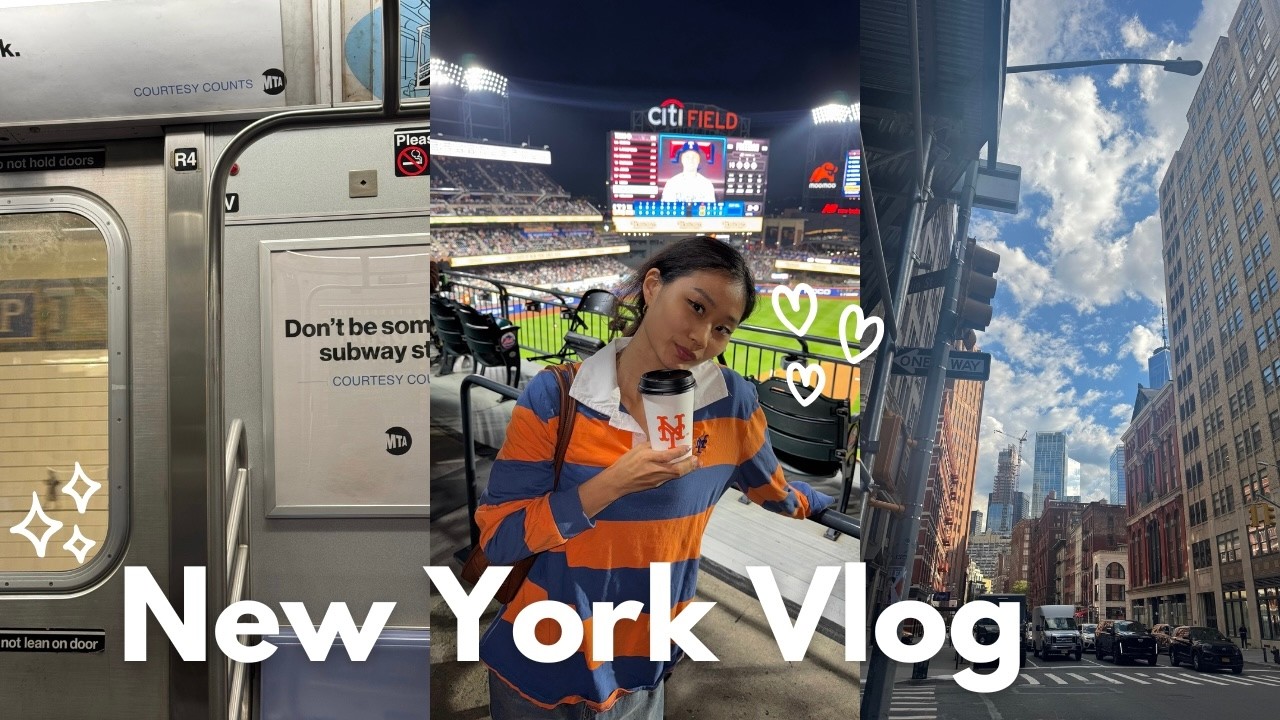 뉴욕 유학생 일상 브이로그 🇺🇸 | 브루클린, The Mets 야구 직관