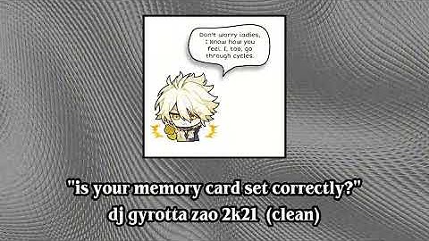 "is your memory card set correctly?" - dj gyrotta zao 2k21 (clean)